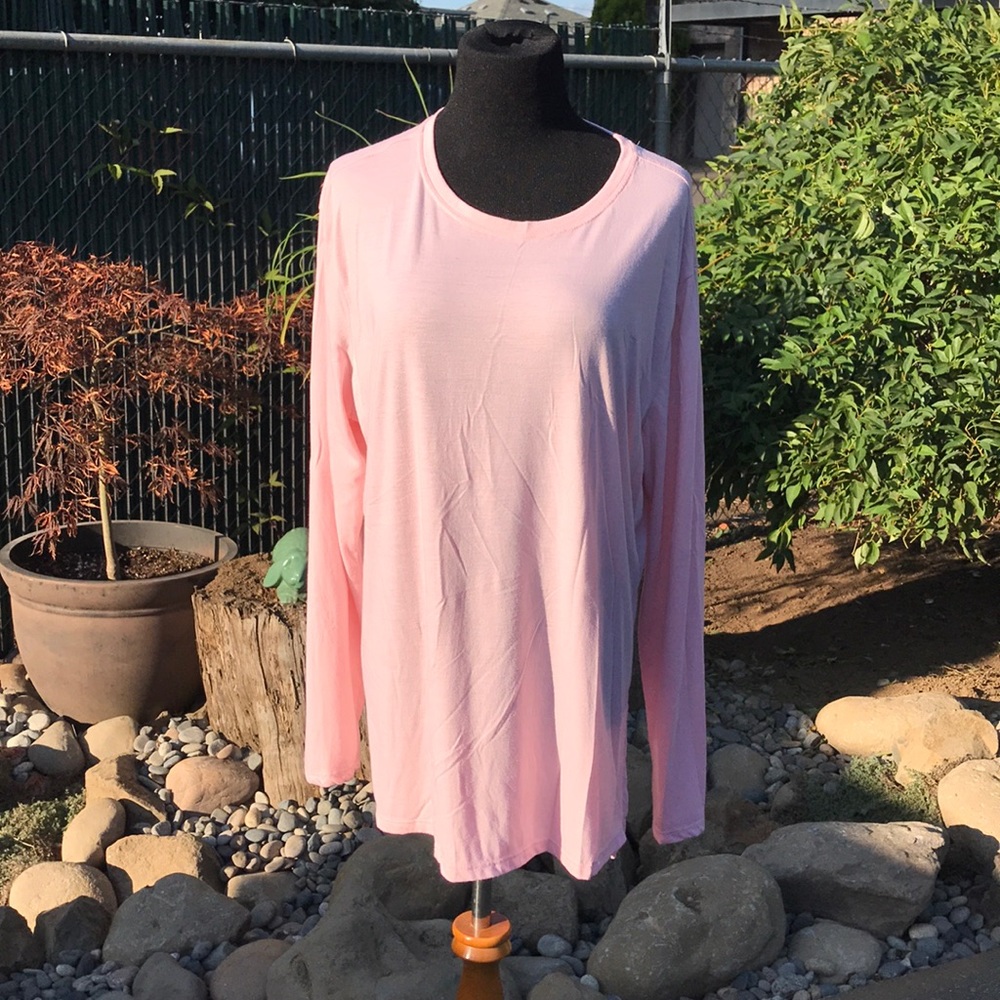 Pink long sleeve T shirt